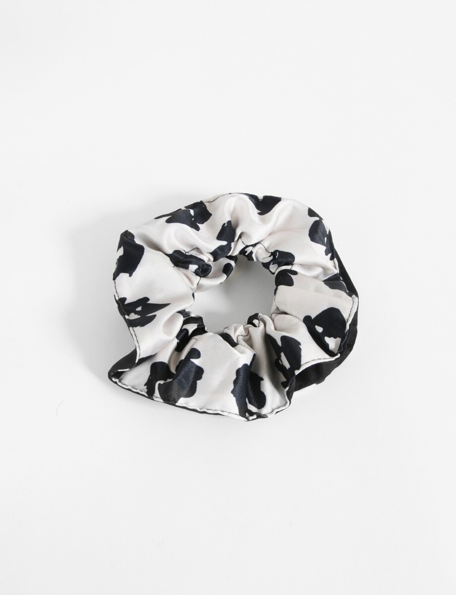 Scrunchie animal print - negro 