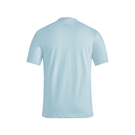 REMERA ESSENTIALS SINGLE JERSEY CELESTE