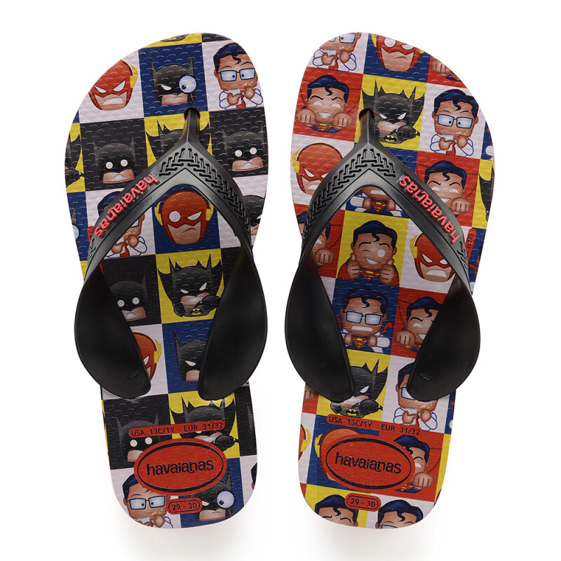 Sandalias Infantiles Havaianas Kids Max Heroes Rojo - Negro