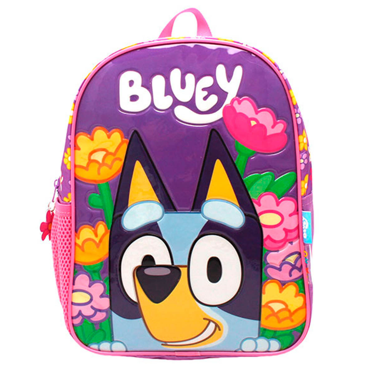 Mochila Infantil Bluey 30cm Estampa Original Escolar - Violeta 