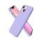 Protector case de silicona para iphone 13 mini Lila pastel