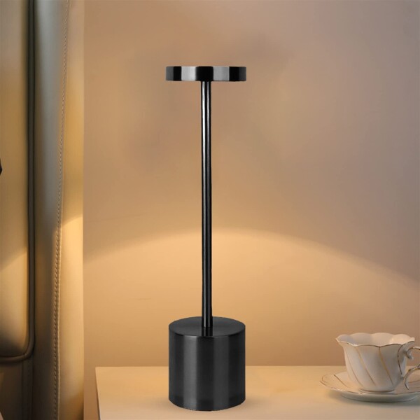 Lampara Para Escritorio Led Regulable al Tacto Inalambrica Variante Color Negro
