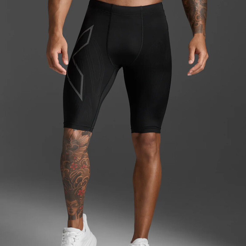 Short Light Speed Compression Shorts Hombre Black/black Reflective