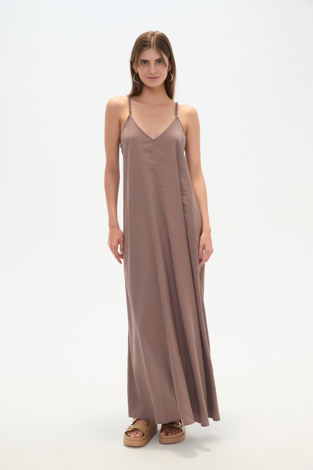 Vestido Bando Taupe / Mink / Vison