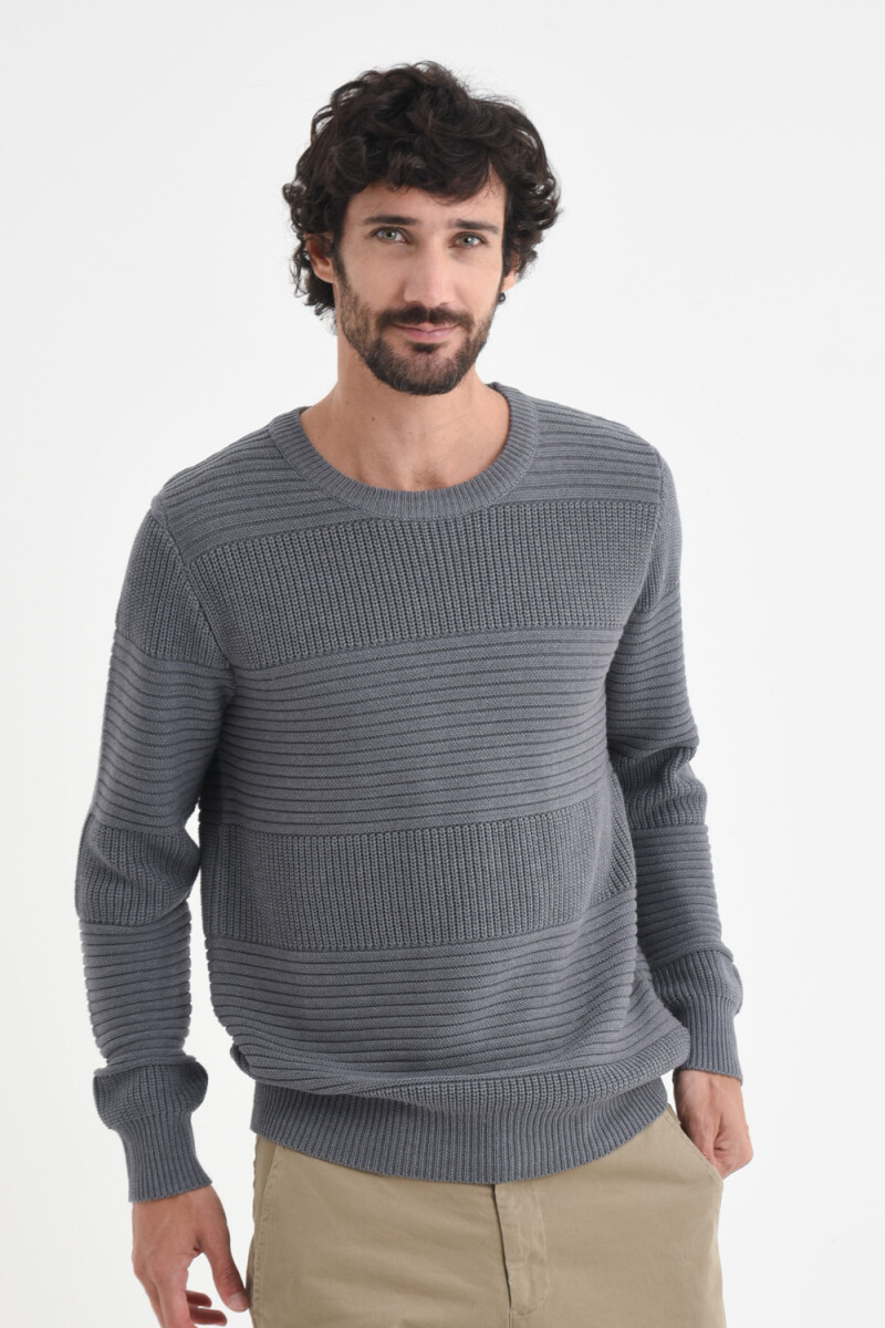 Sweater de punto - Gris oscuro 