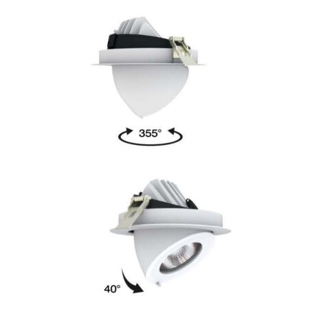 Lámpara Led Ledion Embutir 10w 3000k Dimerizable Chip Hr 001