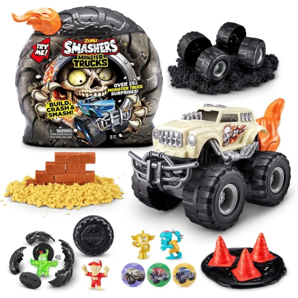 Figura Coleccionable Smashers Monster Truck Wheels 