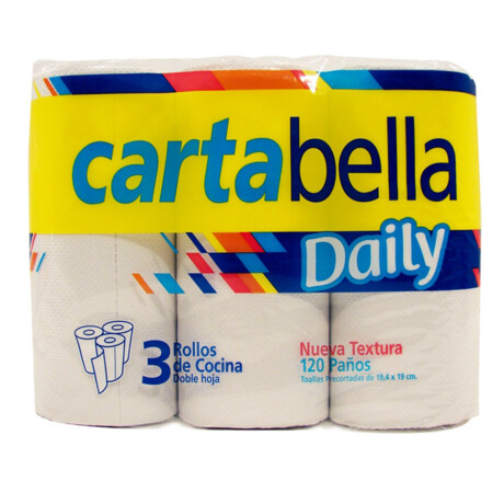 Carta Bella daily Papel de cocina x3 rollos Carta Bella daily Papel de cocina x3 rollos