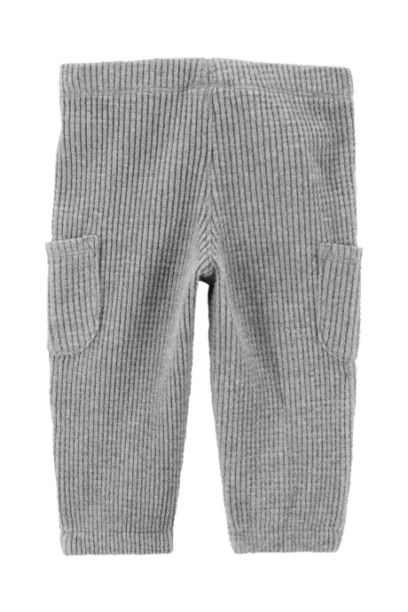 Pantalón de algoón térmico, gris Sin color