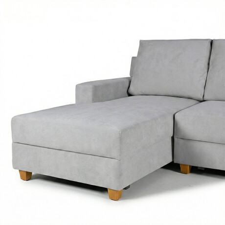 Rinconera Lucci - Tela Microfibra - Chaise izquierdo Berlin 05 (Ceniza)