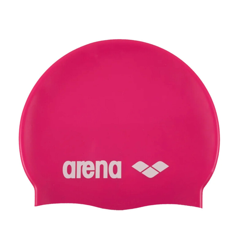Arena Classic Silicone Gorra Natación Fucsia Fucsia-blanco