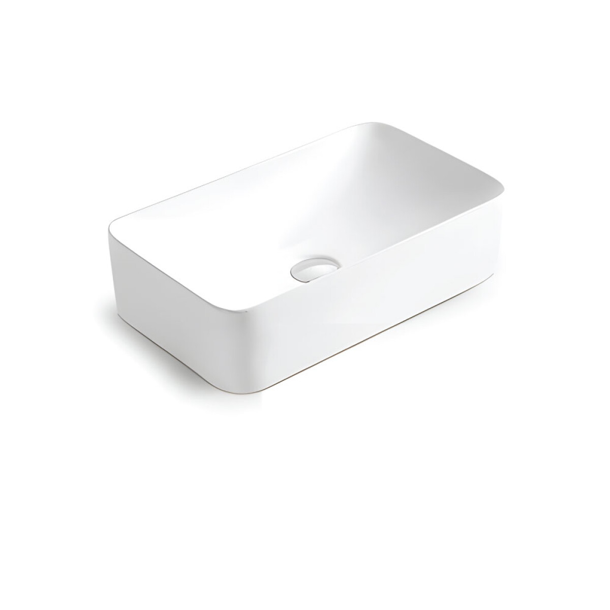 Lavatorio de Apoyo Rectangular Blanco Línea Zoe 
