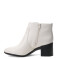 Botas de Mujer Bottero Caña Baja de Cuero Marfil