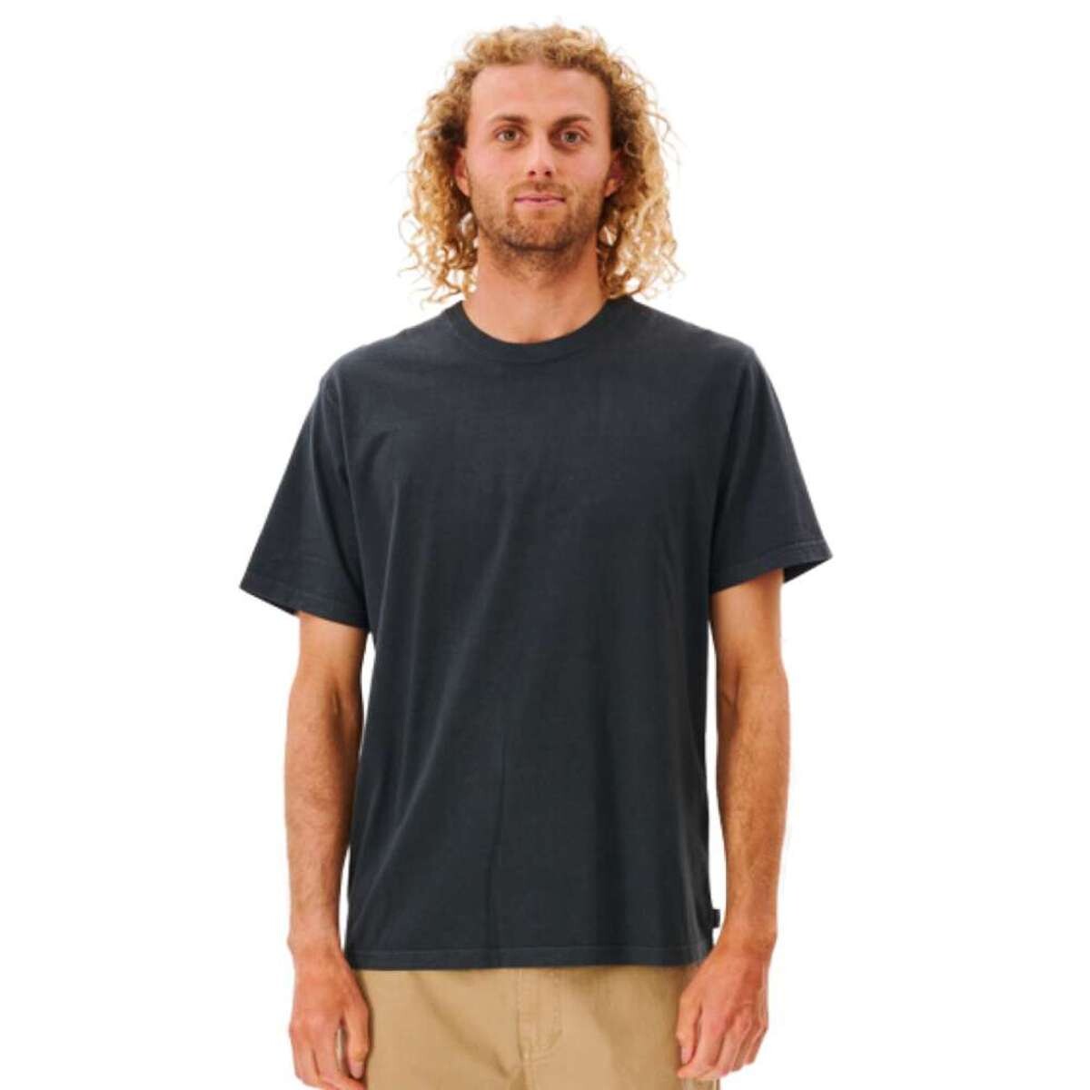 Remera Rip Curl Plain Wash - Negro 