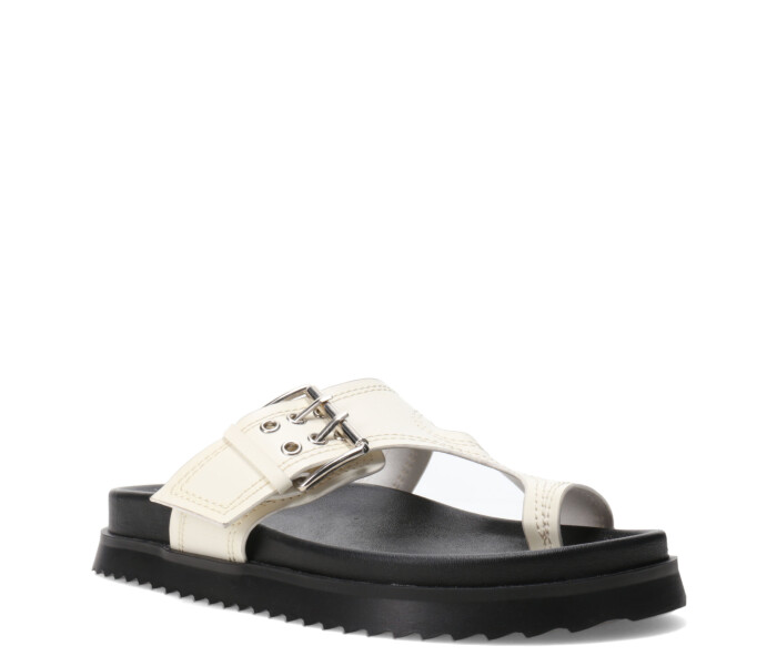 Sandalia FUNI con hebilla Offwhite