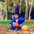 Tacho Portacaramelos Halloween Calabaza Golosinas Disfraz Ax Variante Color Violeta