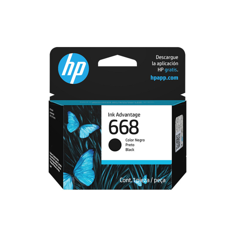 Cartucho HP 668 Deskjet 7FP37VL Negro Cartucho HP 668 Deskjet 7FP37VL Negro