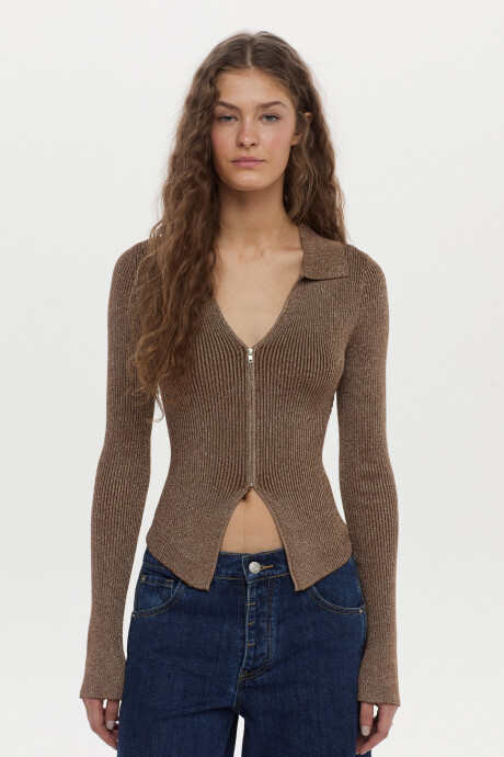 Cardigan Noa Marron