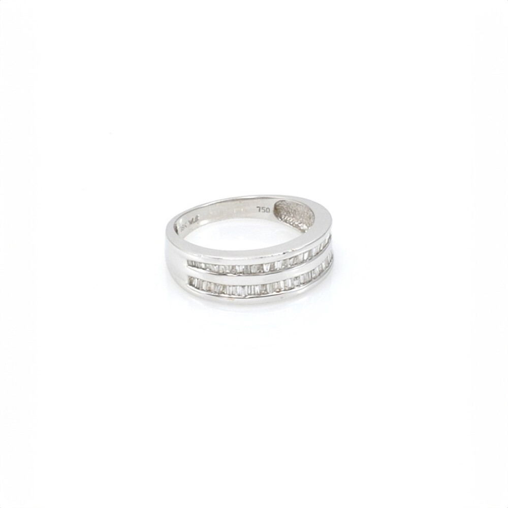 Anillo Oro Blanco 18K Con Brillantes Anillo Oro Blanco 18K Con Brillantes