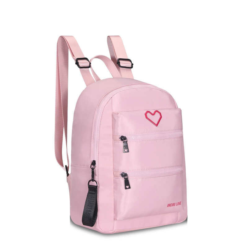 Mochila Las Oreiro Love Rosado