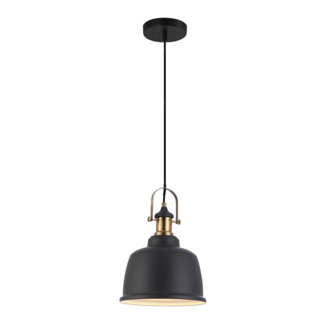 Lámpara colgante campana negro E27 22x30cm BM2059X