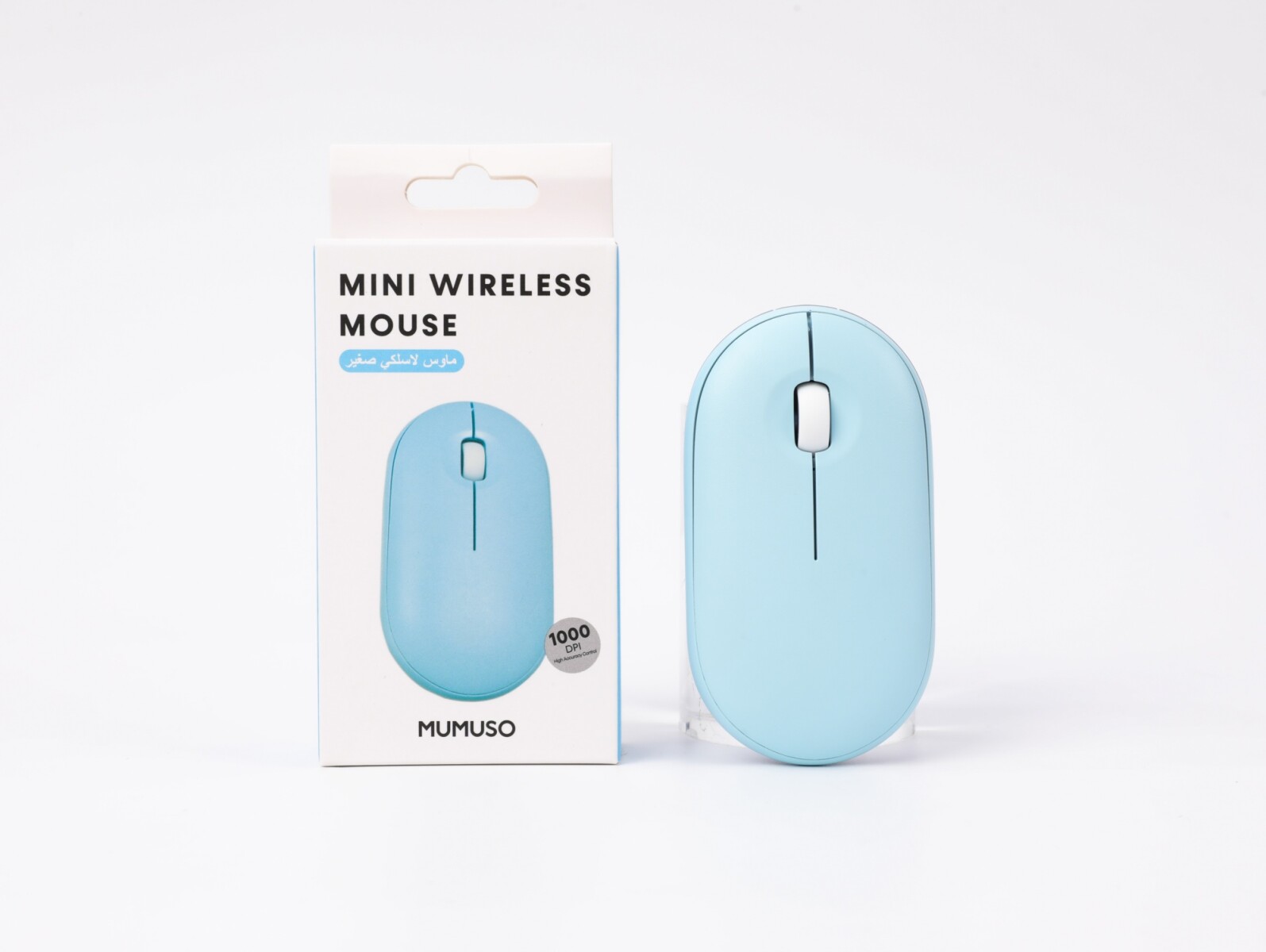 MINI RATÓN INALÁMBRICO (A PILAS/AZUL) 