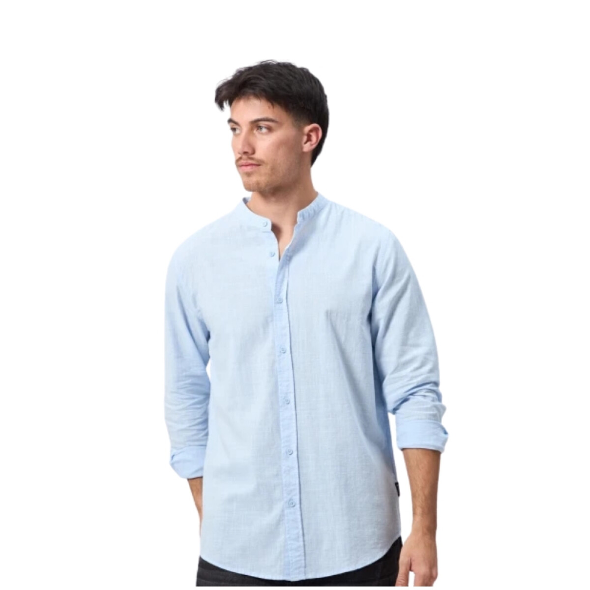 CAMISA M/LARGA S-XXL - CELESTE 
