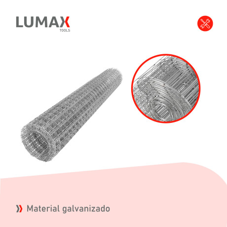 Rollo de Malla Electrosoldada Galvanizada Lumax 1.5x25mts Rollo de Malla Electrosoldada Galvanizada Lumax 1.5x25mts