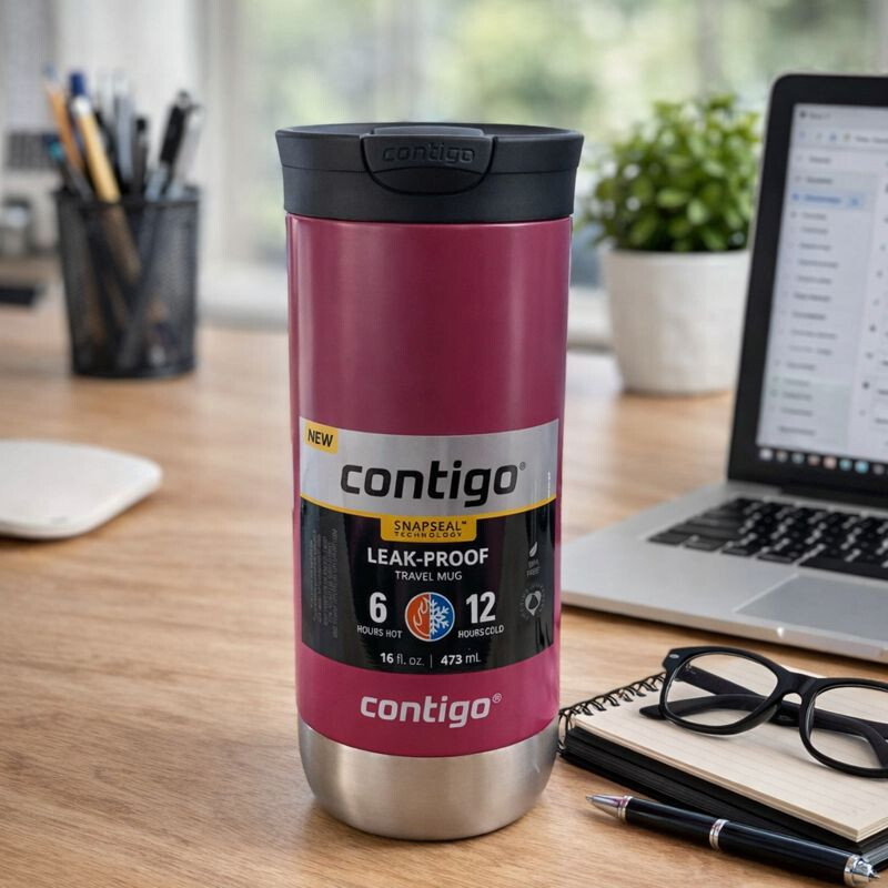 Vaso Térmico Contigo Huron Acero Inox. Doble Pared Frío y Calor 473 ml Vaso Térmico Contigo Huron Acero Inox. Doble Pared Frío y Calor 473 ml