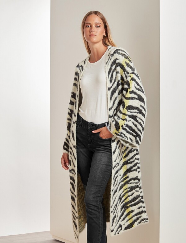 Cardigan Zebra BLANCO/MULTI