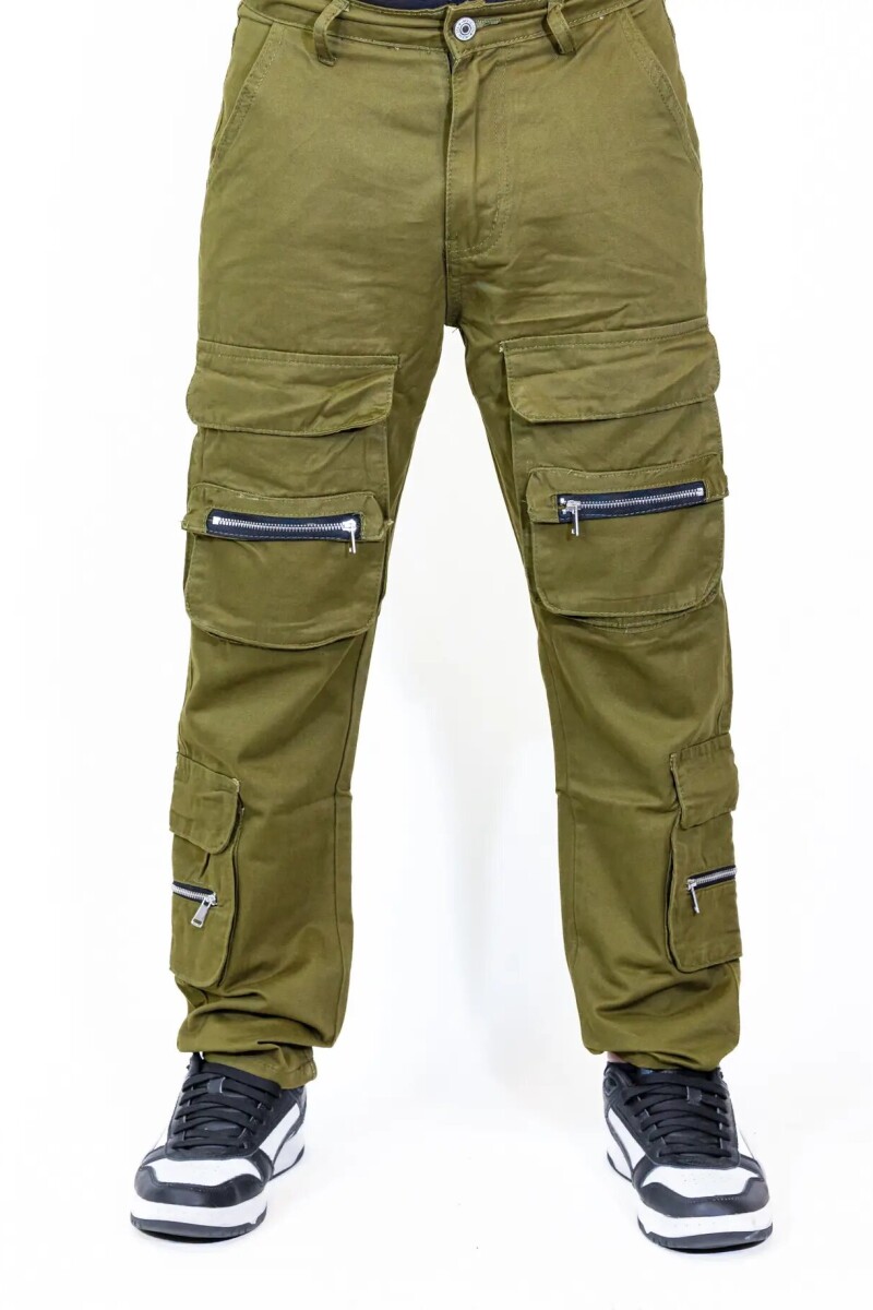 Cargo gabardina Verde