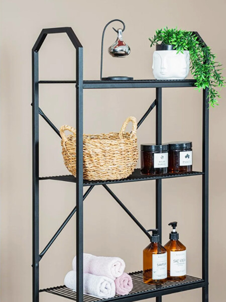 ESTANTERIA HIERRO BATH NEGRO