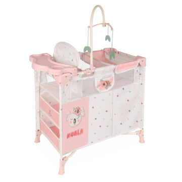 Armario Cambiador Muñecas Plegable Koala Accesorios DeCuevas Variante Color Blanco y Rosa