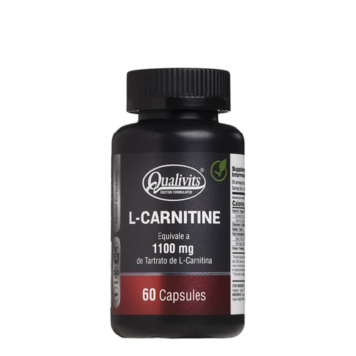 L-carnitine 250mg Qualivits - 60caps 