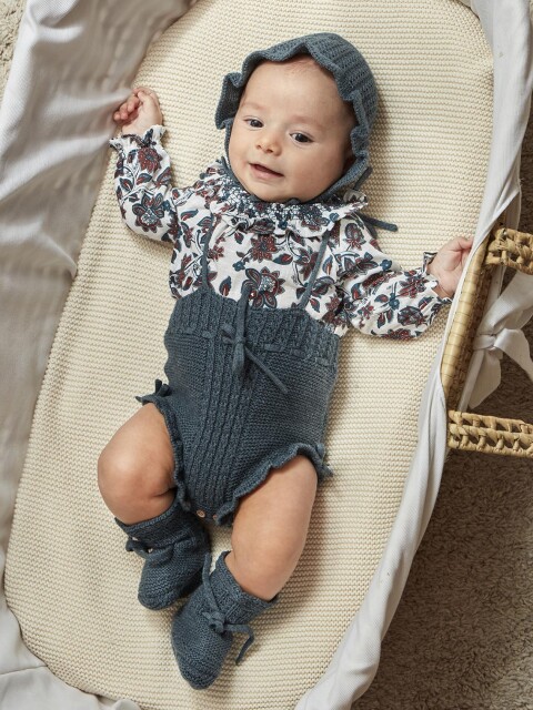 Camisa Estampada Con S Blanco Roto