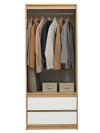 Armario BILLUND 80x193 blanco/roble Armario BILLUND 80x193 blanco/roble