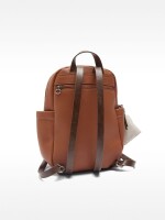 Mochila Básica Con Colgante naranja