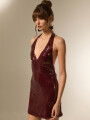 Vestido Lentus Bordeaux