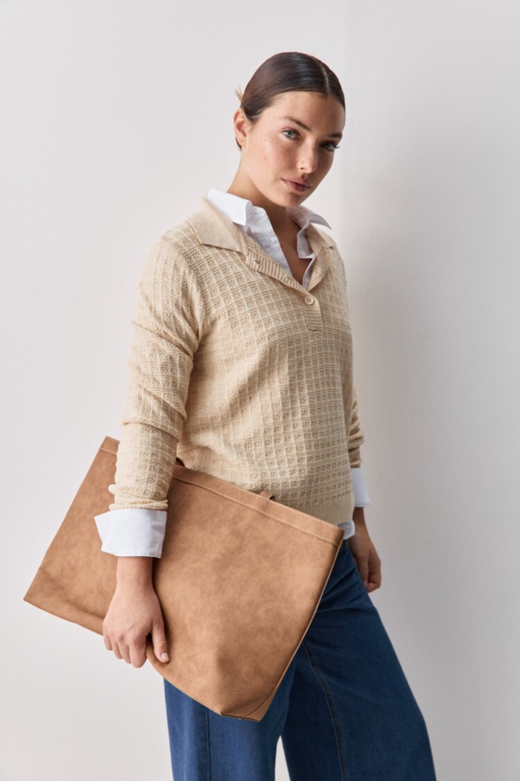 SWEATER BIANCA Beige Claro