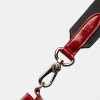 Mini Bag The Circle En Cuero Charol Arrugado Berry
