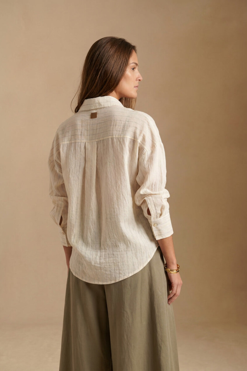 Camisa Rayada Nácar