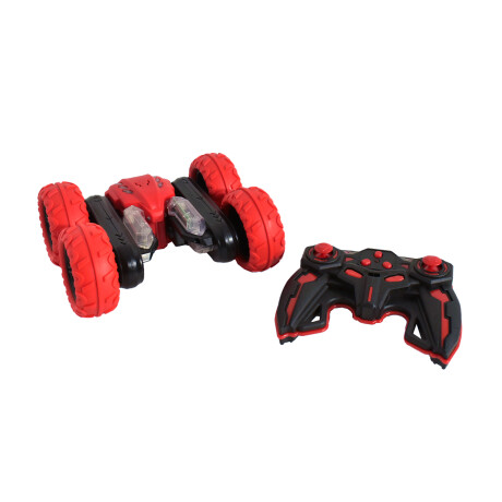 Set Juegos Control Remoto Auto Acrobático + Avión Combate Rojo