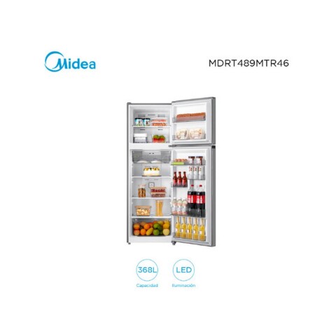 REFRIGERADOR MIDEA INVERTER, CON FREEZER FRIO SECO. 368 Lts. INOX REFRIGERADOR MIDEA INVERTER, CON FREEZER FRIO SECO. 368 Lts. INOX