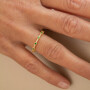 Anillo Karvik de plata 925 bañada en oro 18 K 0