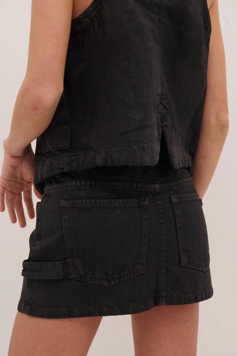 Chaleco Saman leather Negro