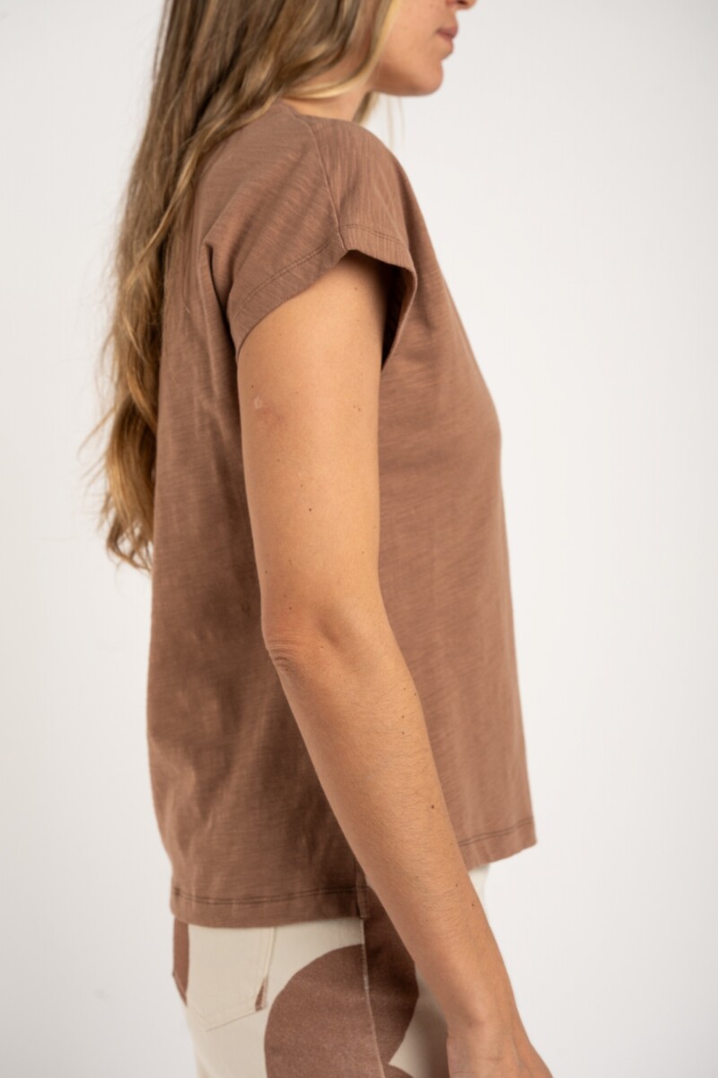 Remera Algodón Falame Mocha
