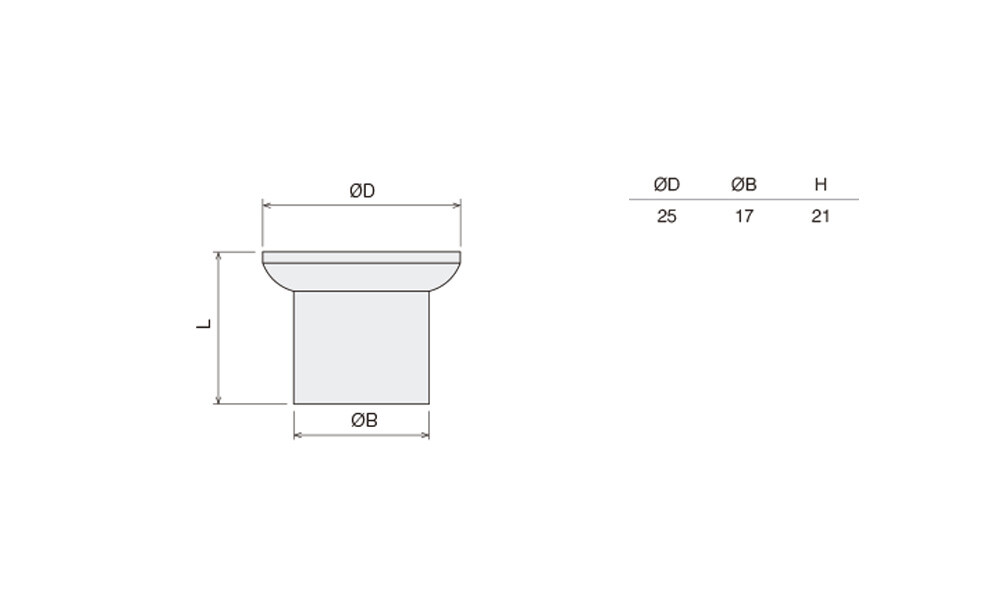 TIRADOR DH I-129 25mm 31025-23 MOYEN pieza Tirador Dh I-129 25mm 31025-23 Moyen Pieza