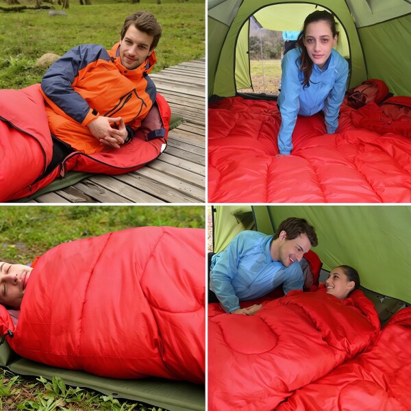 Sobre Saco Bolsa Dormir 2 M Capucha Aislante Camping Caza IMBACK Color Rojo Sobre Saco Bolsa Dormir 2 M Capucha Aislante Camping Caza IMBACK Color Rojo