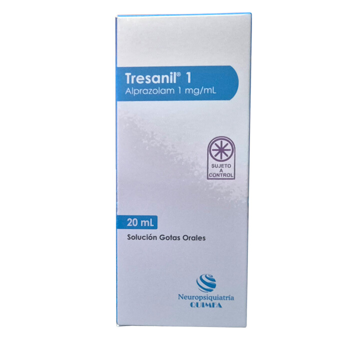 TRESANIL 1 MG. GOTAS X 20 ML. única