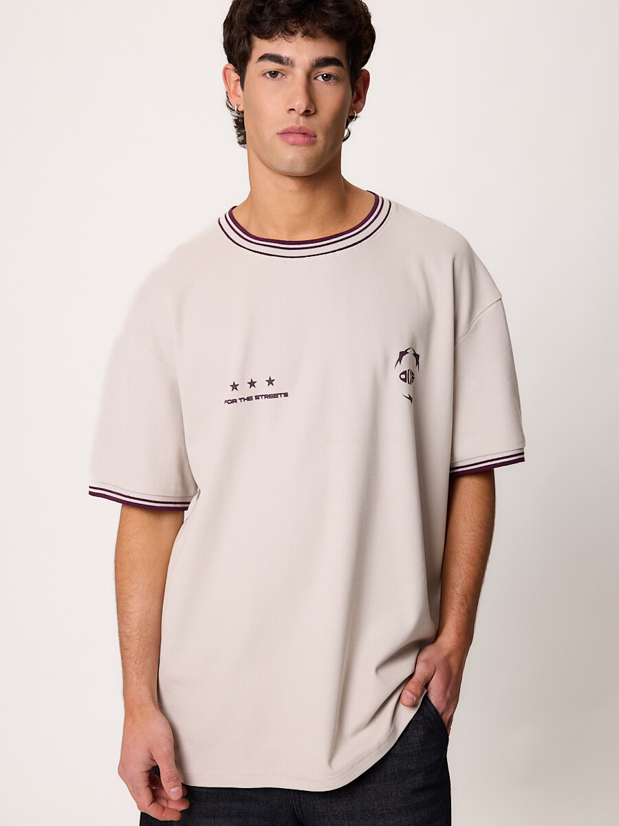 T-SHIRT M/C DELUS DIXIE Gris Claro